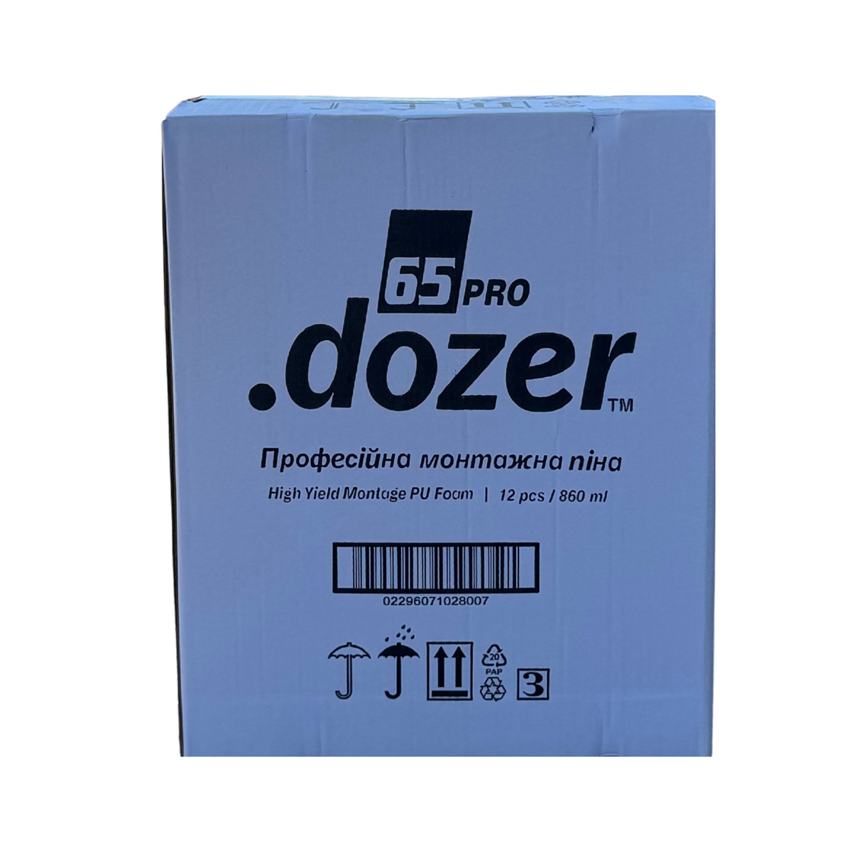 Піна монтажна Dozer Profi - 65 л (860 мл)(12шт/ящ)